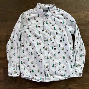 Place Boy’s Button Down Christmas Shirt